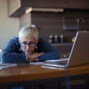 woman stressed out about work