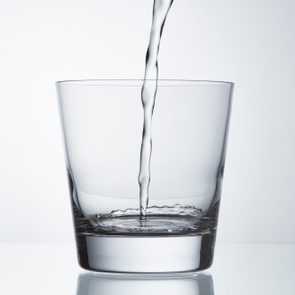 water being poured into glass