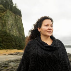 Indigenous Woman/Mother Hiking/ Exploring in Haida Gwaii