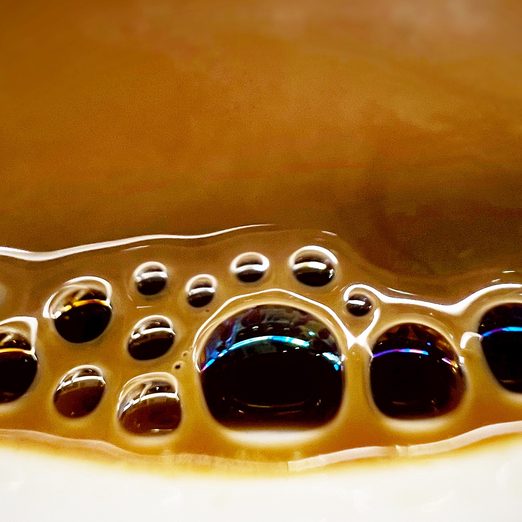 Bubbles In Coffee Drink